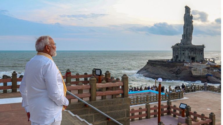 Prime Minister Modi, who went to Kanyakumari after the election marathon, started a 45-hour meditation