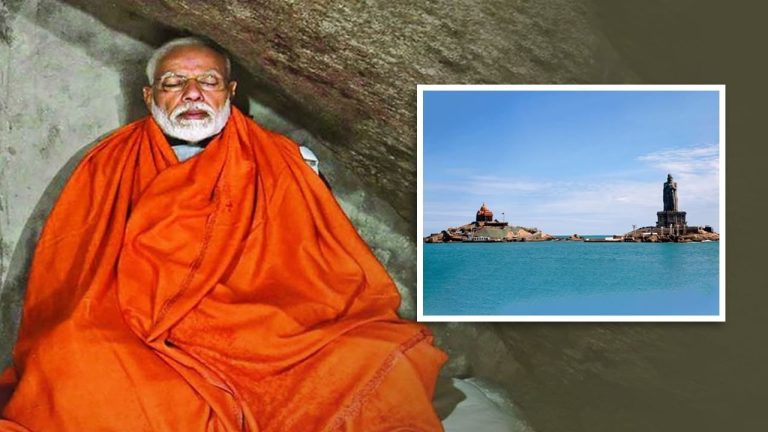 After Kedarnath, PM Modi is now meditating at Kanyakumari… Vivekananda Rock Memorial