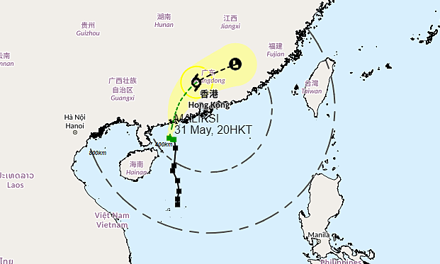 First storm shows up on South China Sea this year