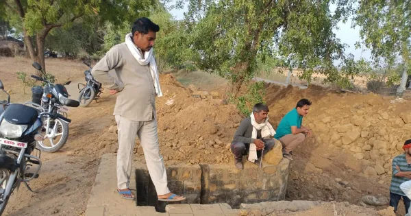 There is a lot of anger among the villagers due to the wrong way of putting the canal into the canal by the officials of the irrigation department