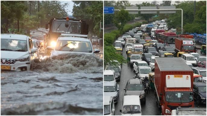 Heavy rain floods, jams Delhi-NCR roads, metro, flight services disrupted | Read