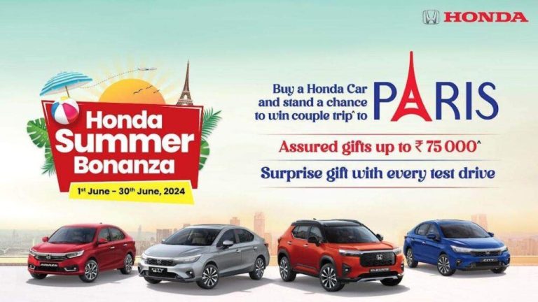 Honda Summer Bonanza starts in June 2024, getting a chance to visit Paris with gifts worth thousands of rupees