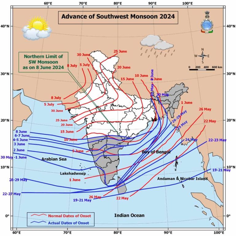 IMD Announces Further Advance of Southwest Monsoon into Central India