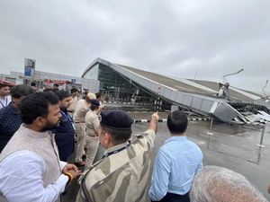 Rains bring Delhi to its knees, one killed as canopy collapses at airport’s Terminal 1