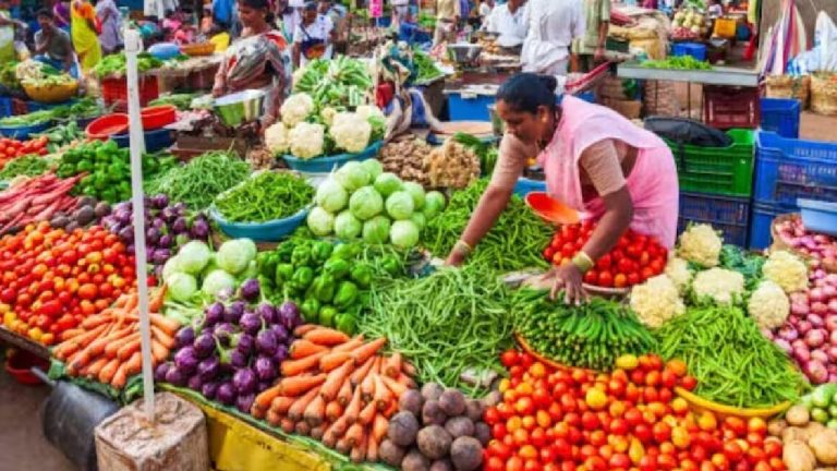 Retail inflation eased in May on lower food prices, while industrial production rose 5 percent