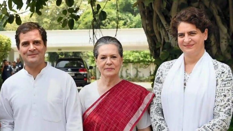 As the initial trends of Lok Sabha election results touched the figure of 220 seats, there was a stir in Congress, a meeting was called at Sonia Gandhi's residence