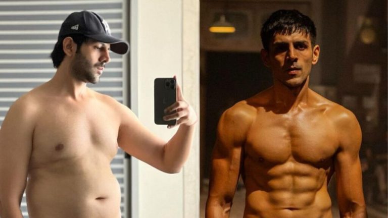 Kartik Aaryan flaunts his body transformation, from Freddy to his upcoming movie, ‘Chandu Champion’