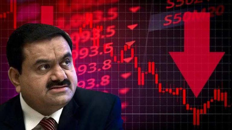 Shares of Adani Group companies fell sharply