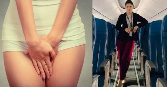 The air hostess had hidden the male penis in her private part, the customs got suspicious, when they asked her to remove her clothes, they were shocked to see the scene