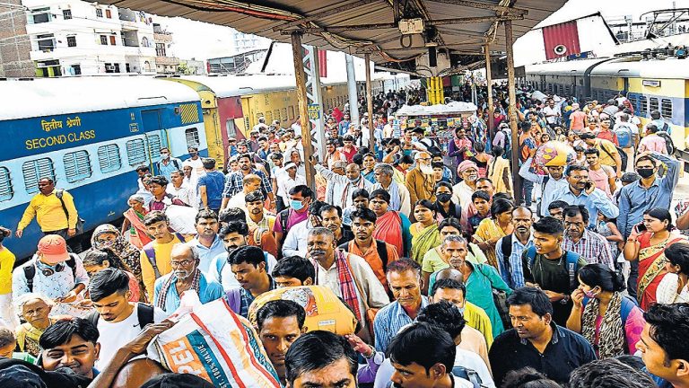 In Muzaffarpur, there was pushing and shoving as candidates held trains captive.