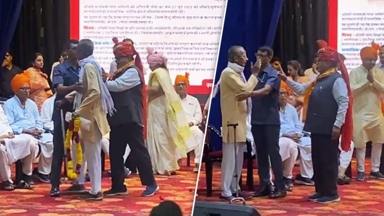 Udaipur: Video of Assam Governor Kataria pushing Sangh worker on stage is going viral