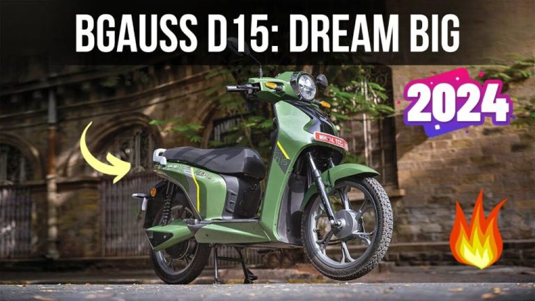 Bring home the BGauss D15 electric scooter with a great range of 115 km with a down payment of just 19 thousand