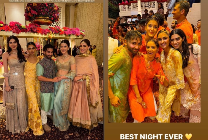 Ananya, Orry And Shanaya Enjoy The Magical Night Covered in Flowers And Turmeric- Unseen PICS