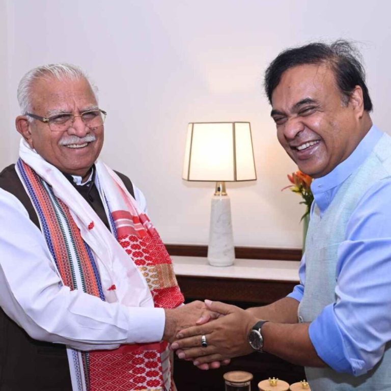 Assam CM Himanta Biswa Sarma’s Meeting with Union Minister Manohar Lal