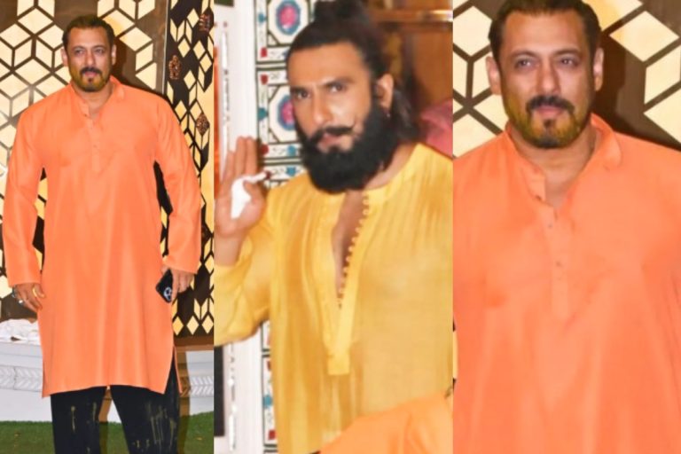 Fans get excited to see Salman Khan at Anand Ambani-Rathika Merchant's Haldi, Ranveer Singh Pan, Video