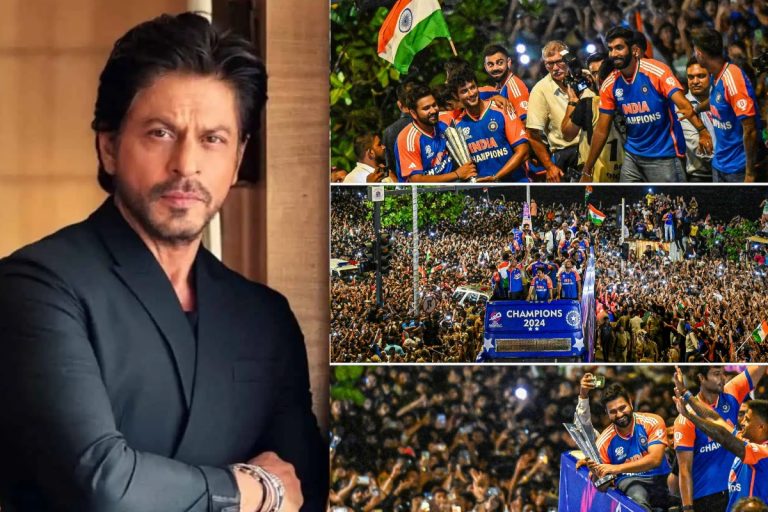 Shah Rukh Khan's chest swelled with pride as he watched Team India's victory march, – Our players have taken us to great heights.