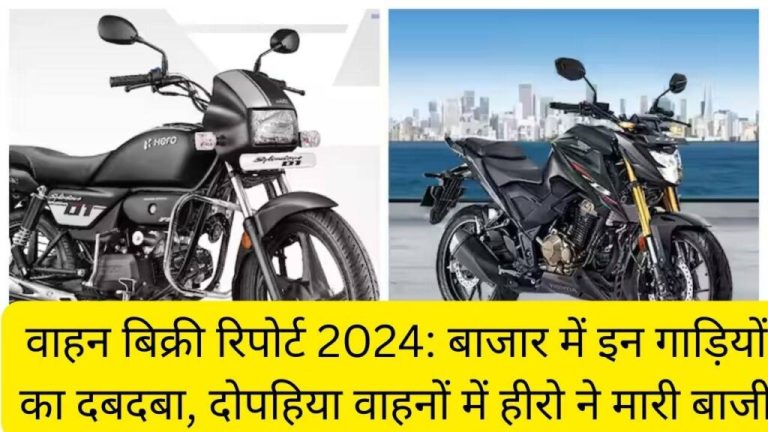 Vehicle Sales Report 2024: These vehicles dominate the market, Hero wins in two-wheelers