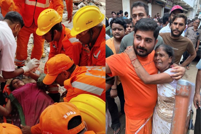 Deogarh building collapse: NDRF teams are involved in rescue operations after a building collapsed in Deogarh.