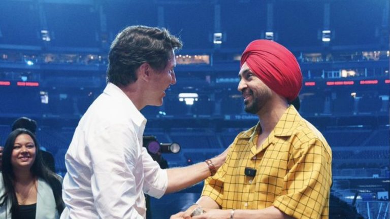 Trudeau suddenly showed up at Diljit Dosanjh's concert, the singer said — to see history being made in Canada.