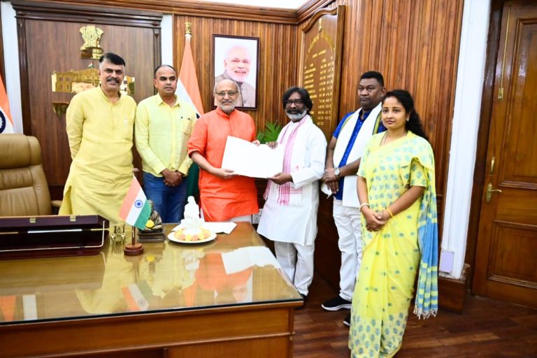 JMM president Satyamev Jayade said that the Governor has appointed Hemant Soran as the Chief Minister-designate of Jharkhand.