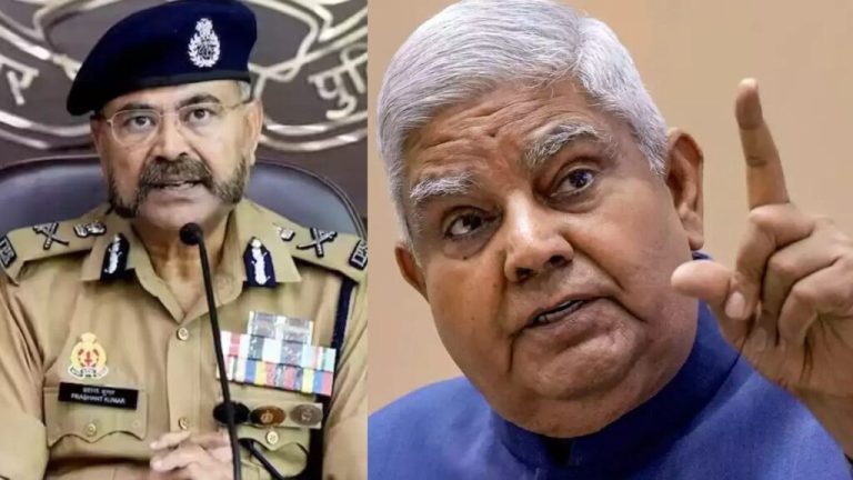 Video: 'If you have a moustache, it should be like Nathu Lal's…' said Vice President Jagdeep Dhankhar while felicitating DGP Prashant Kumar