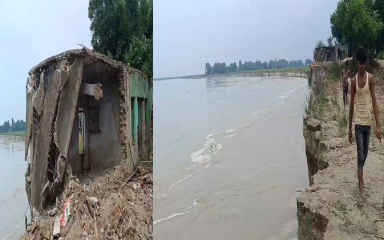 Photos: In Bihar, a raging river swallows entire villages, erodes land, collapses houses and begins flowing into the Kosi.