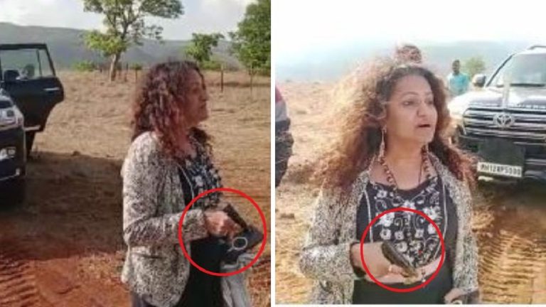 Intimidation of IAS Pooja Kethkar's mother, threatening farmers with guns;  The video went viral