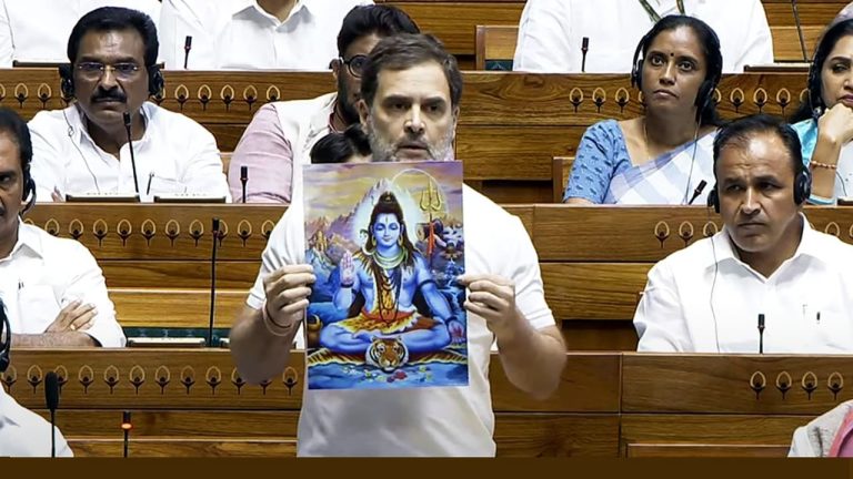 Why did Rahul Gandhi come to Parliament carrying Shiva's picture?