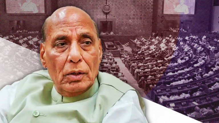 Uproar in the House during PM's speech is not acceptable… Rajnath Singh advises opposition parties