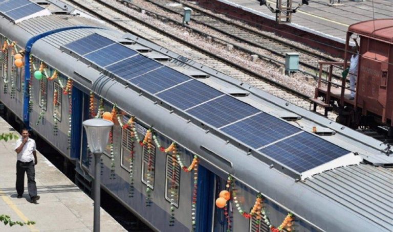 Green technology: Fans, bulbs and ACs in trains run on solar energy, now power cars will be phased out