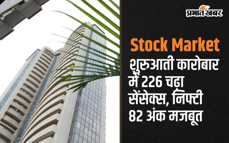 Sensex rose 226 points and Nifty gained 82 points in early trade