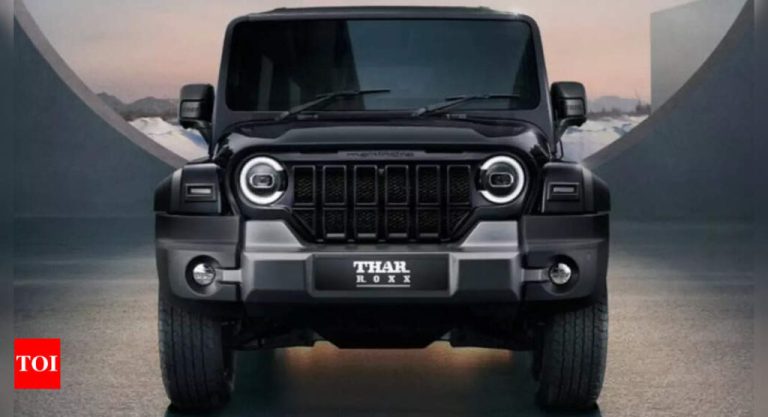 Mahindra Thar Roxx fascia revealed in new teaser, launch on 15 Aug