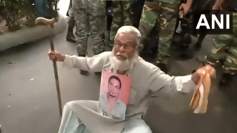 The father kept pleading with his son's picture and was dragged by the security forces, is the condition of Hindus getting worse in Bangladesh?