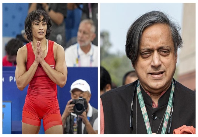 Congress leader Shashi Tharoor made a big statement on Vinesh Phogat's disqualification; raised questions on the functioning of coaches