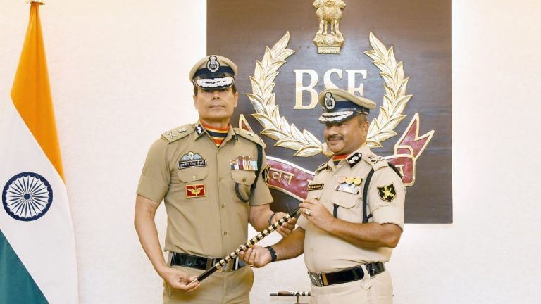 BSF Director General reaches India-Bangladesh border and visits highly sensitive post Ranagat