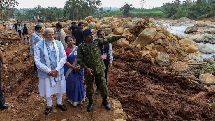 Modi conducts aerial survey of landslide-hit Wayanad – Read