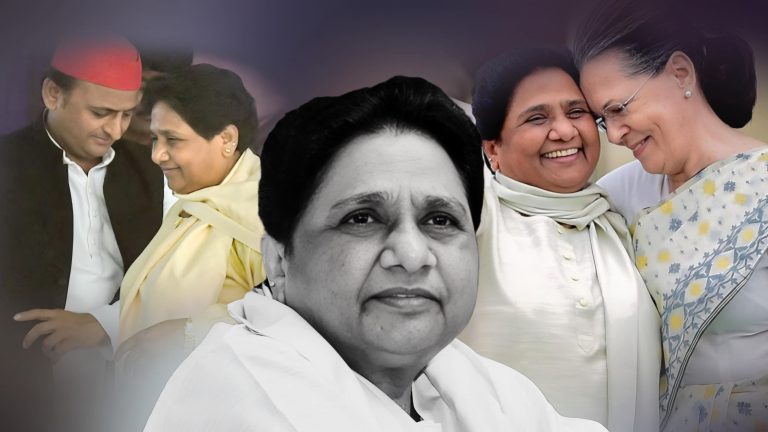 Why is Mayawati implicated in her own statement on the Lucknow guest house incident?