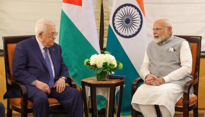 PM Modi meets Palestinian President amid Gaza crisis, reaffirms support for peace