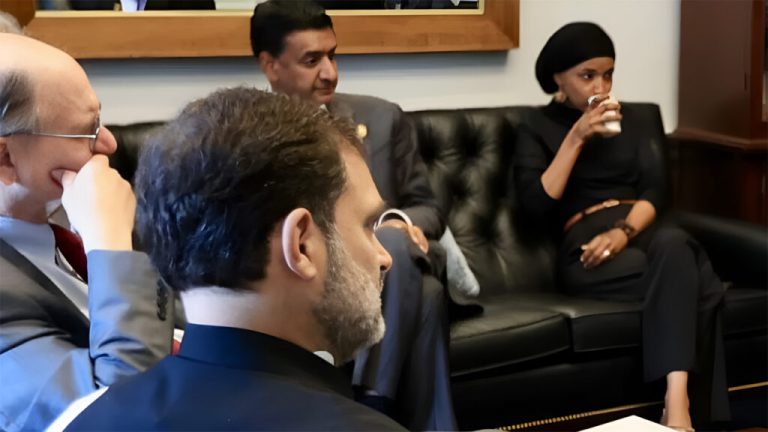 Rahul Gandhi meets US Congresswoman Ilhan Omar; BJP gets angry at Congress, uproar will increase!