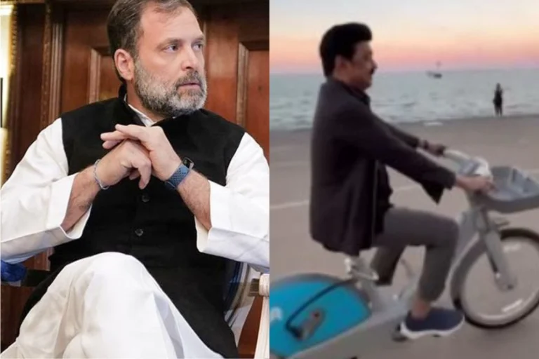 Viral Video: Rahul Gandhi Reacts to MK Stalin’s Cycling Video From the US, Check