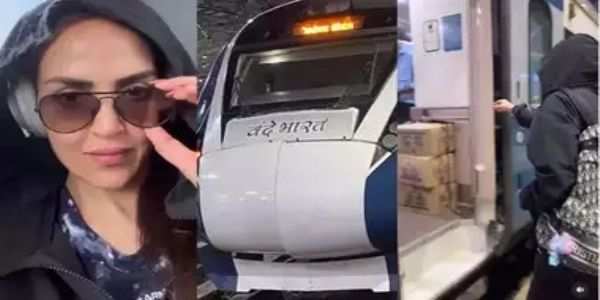 Esha Deol seen travelling in Vande Bharat train, video goes viral