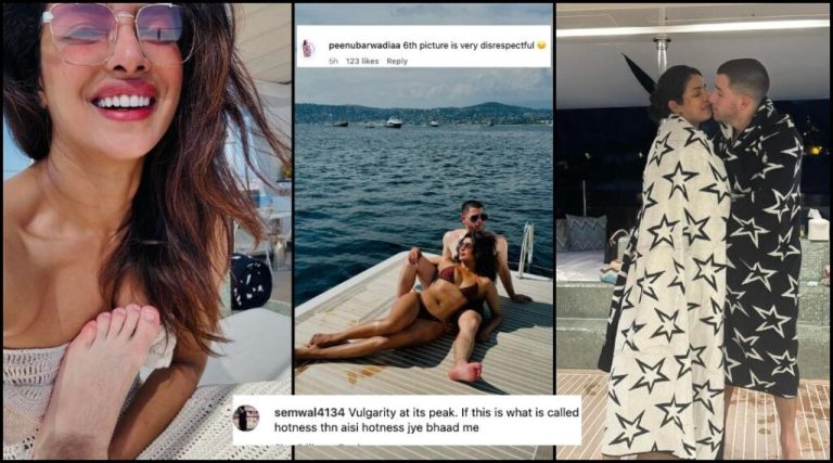 ‘Vulgarity at its peak’: Nick Jonas slammed for keeping his feet on Priyanka’s chest; PeeCee turns up the heat in swim suit